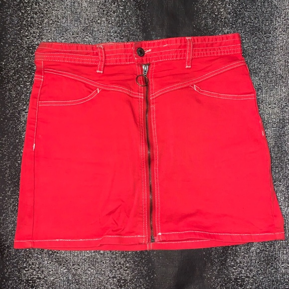 Forever 21 Red Skirt - Picture 1 of 2